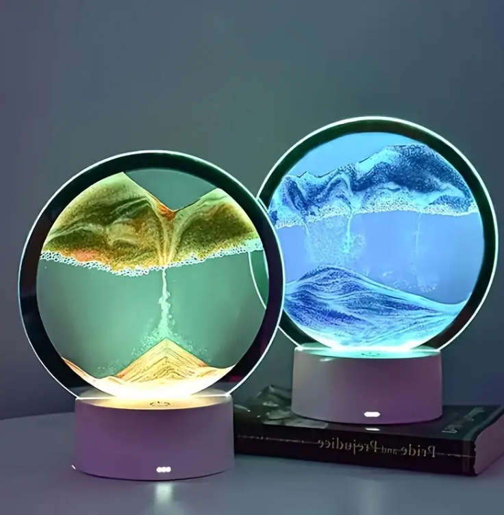 Lámpara de Mersa con Arena Movediza RGB