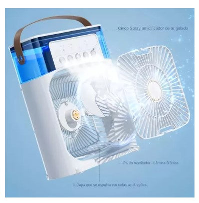 Mini Ventilador Aire Acondicionado Enfriador Portátil Frio