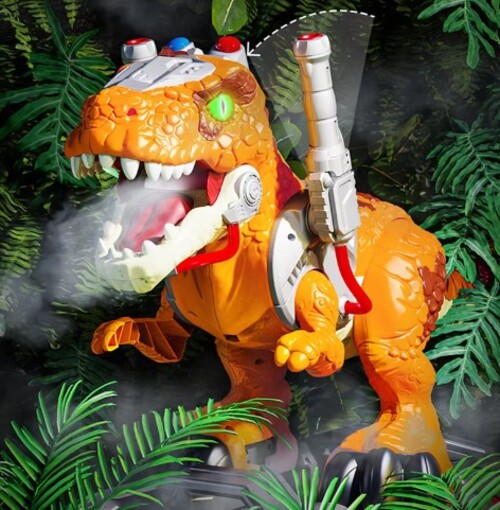 Scooter De Dinosaurio Con Efecto Bota Humo Musical Y Luces