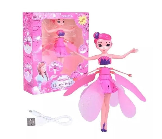 Hada Muñeca Voladora Con Sensor - Carga Usb