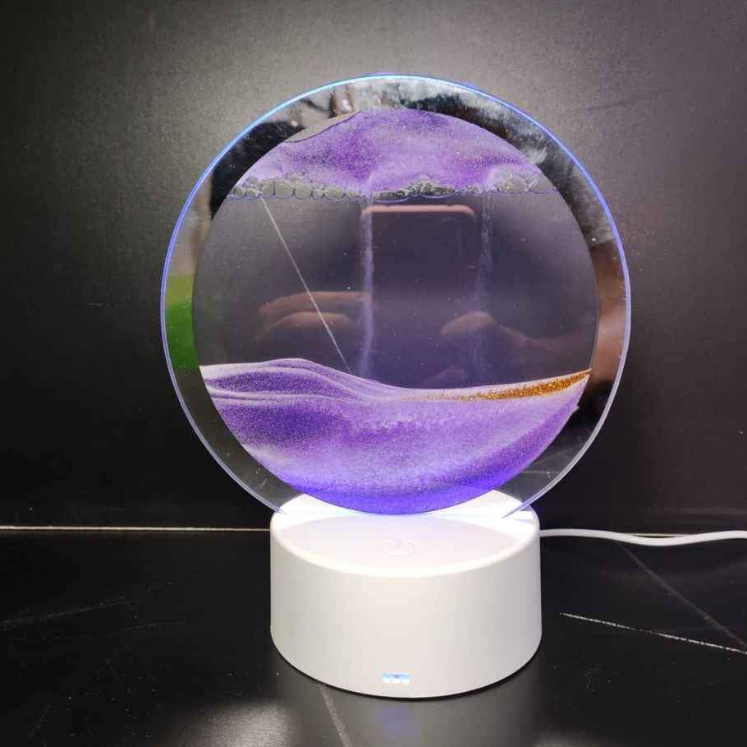 Lámpara de Mersa con Arena Movediza  RGB