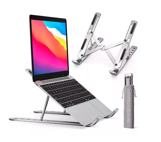Soporte Aluminio Plegable Laptop Premium Portatil Multifuncion